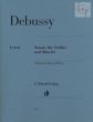 Debussy Sonate g-minor Violin-Piano (edited by Ernst-Günter Heinemann) (Henle-Urtext)