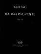 Kurtag Kafka Fragments Op.24 for Soprano Voice and Violin