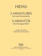 Hidas 5 Miniatures for 2 Clarinets, 2 Horns and 2 Bassoons Score and Parts