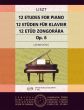 Liszt 12 Studies Op. 6 Piano solo (edited by Kornél Zempleni)
