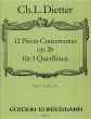 Dietter 12 Pieces Concertantes Op.26 Vol.2 3 Flöten (Part./Stimmen) (Ingo Gronefeld)