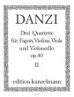 Danzi Quartett d-moll Op.40 No.2 Fagott, Violine, Viola und Violoncello (Stimmen) (Herausgegeben von Bernhard Pauler)