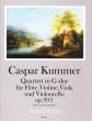 Kummer Quartet G-major Op.99 No.1 Fl.-Vi.-Va.-Vc. (Score/Parts) (edited by Yvonne Morgan)