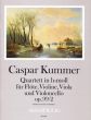 Kummer Quartet h-moll Op.99 No.2 Fl.-Vi.-Va.-Vc. (Score/Parts) (edited by Yvonne Morgan)