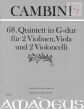 Quintet No.68 G-major (2 Vi.-Va.- 2 Vc.) (Score/Parts)
