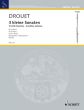 Drouet 3 Kleine Sonaten 2 Flutes (Playing Score) (edited by Nikolaus Delius)