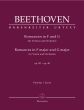 Beethoven Romances Op.40 and 50 in F major and G major for Violin and Orchestra Fullscore (Edited by Jonathan Del Mar) (Barenreiter-Urtext)