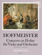 Hoffmeister Concerto D-major Viola-Orchestra Full Score (edited by Yvonne Morgan)