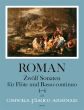 Roman 12 Sonatas Vol. 2 No. 4 - 6 Flute and Bc (edited by Harry Joelson)