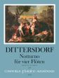 Dittersdorf Notturno 4 Flutes (Score/Parts) (edited by Yvonne Morgan)