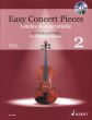 Easy Concert Pieces Vol.2 Violin and Piano (Bk-Cd) (edited by Peter Mohrs)