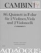 Quintet No.86 F-major (2 Vi.-Va.- 2 Vc.) (Score/Parts)