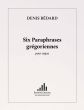 Bedard 6 Paraphrases gregoriennes for Organ