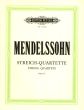Mendelssohn Streichquartette Op. 44 (No.1 - 2 - 3) Stimmen