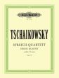 Tchaikovsky String Quartet No. 3 E-flat minor Op. 30 (Parts) (edited by Arno Hilf) (Peters)