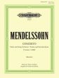 Mendelssohn Concerto d-minor Violin and String Orchestra (piano reduction) (edited by Yehudi Menuhin)