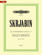 Scriabin Klavierwerke Band 4 Mazurken Op.3 - 25 - 40 Klavier (Herausgegeben von Gunter Philip)