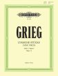 Grieg Lyrische Stucke Vol.1 Op.12 fur Klavier (Herausgegeben von Dag Schjelderup-Ebbe) (Peters)