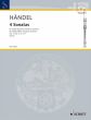 Handel 4 Sonatas Treble Recorder and Bc (edited by Edgar Hunt)