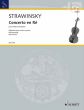Strawinsky Concerto D-major (1931) Violin-Orchestra Edition for Violin and Piano (edited by Samuel Dushkin)