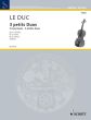 Le Duc 3 Little Sonatas 2 Violins (edited by Erich Doflein) (Grade 2)