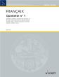 Francaix Quintette No.1 Flute-Oboe-Clar. in A-Horn-Bassoon (1948) (Study Score)