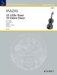 Mazas 12 kleine Duos Op. 38 Vol. 1 2 Violinen (Heinrich Dessauer) (Schott)