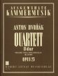 Dvorak Quartett D-dur Op.23 Fur Violin, Viola, Violoncello und Klavier Partitur und Stimmen (Lienau)