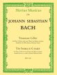 Bach Triosonata G-major BWV 1038 (Flute-Vi.[Fl.]-Bc) (edited G.Kirchner) (Hortus Musicus)