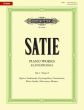 Satie Klavierwerke Vol.1
