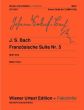Bach Franzosische Suite No.5 G-dur BWV 816 fur Klavier (Herausgegeben von Muller/Kann) (Wiener Urtext Original Score and Facsimile)