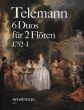 Telemann 6 Duos 1752 -I TWV 40:130 - 135 fur 2 Floten (heruasgegeben von Peter Reidemeister)