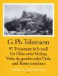 Telemann Trio Sonata h-moll TWV 42:h4 Flute-Viola da Gamba[Va.]-Bc)