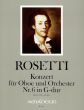 Rosetti Concerto No.6 G-dur (Murray RWV C36) Oboe-Orchester (Partitur) (Johannes Moesus)