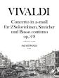 Vivaldi Concerto a-minor Op.3 No.8 (RV 522) (L'Estro Armonico) (2 Vi.-Str.-Bc) Partitur / Score (edited by Yvonne Morgan)