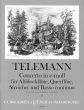 Telemann Concerto e-minor TWV 52:e1 (Treble Rec.-Flute- Strings-Bc) (Score with Solo Parts)