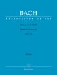 Bach Messe h-moll BWV 232 (Soli-Choir-Orch.) (Organ Part) (edited by Uwe Wolf) (Revised edition) (Barenreiter-Urtext)