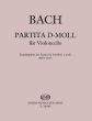 Bach Partita D-minor after Partita BWV 1013 for Violoncello Solo (Arrangement and bowing by Pertorini Rezso)