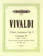 Vivaldi Concerto e-moll Op.3 No.4 RV 550 (P.97) 4 Violinen-Str.-Bc Partitur