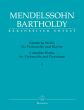 Mendelssohn Sämtliche Werke Band 1 Violoncello-Klavier (Larry R. Todd) (Barenreiter-Urtext)