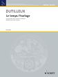 Dutilleux Le temps l'horloge (5 Episodes) Soprano-Orchestra Vocal Score