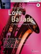 Album Love Ballads - 14 Wonderful Songs of Passion for Alto Saxophone Book with Audio online (with appended piano part) (Dirko Juchem)