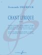 Decruck Chant lyrique Op. 69 Flute, Oboe (and English Horn), Bb Clarinet, Bassoon, Horn in F and Piano (Score/Parts)