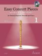 Easy Concert Pieces Vol. 1 Descant Recorder and Piano (30 Pieces from 5 Centuries - Book with CD) (edited by Elisabeth Kretschmann)