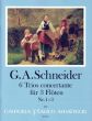 Schneider 6 Trios concertante Heft I: Trios 1-3 3 Flöten (Part./Stimmen) (Yvonne Morgan)