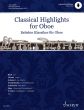 Classical Highlights for Oboe and Piano (Book with Online Material) (Online Material Includes: Playalong (MP3) and Piano Accompaniment (DPF)) (Intermediate)