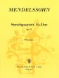 Mendelssohn Streichquartett Es-dur Op. 12 MWV R 25 Stimmen (Gerhard Schuhmacher)