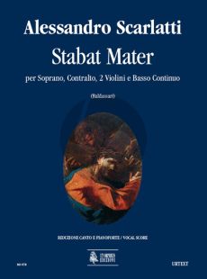 Scarlatti Stabat Mater Soprano.-Contralto-2 Vi.-Bc Vocal Score
