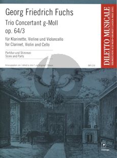 Fuchs Trio Concertante g-moll Op. 64 No. 3 Klar.[Bb]- Violine-Violonc. (J & V Strauss) (Part./St.)