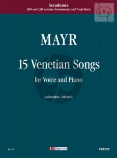 Mayr 15 Canzone Veneziane (edited by Mario Colbacchini and Paola Talamini)